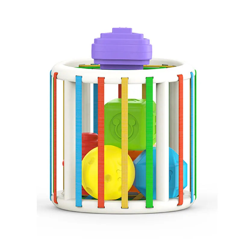Cubo Sensorial Montessori - Brinquedo Educativo Infantil