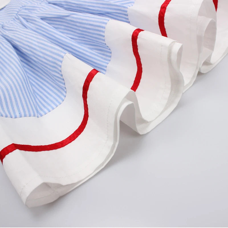 Vestido Princesa Verão com Bordados de Cereja