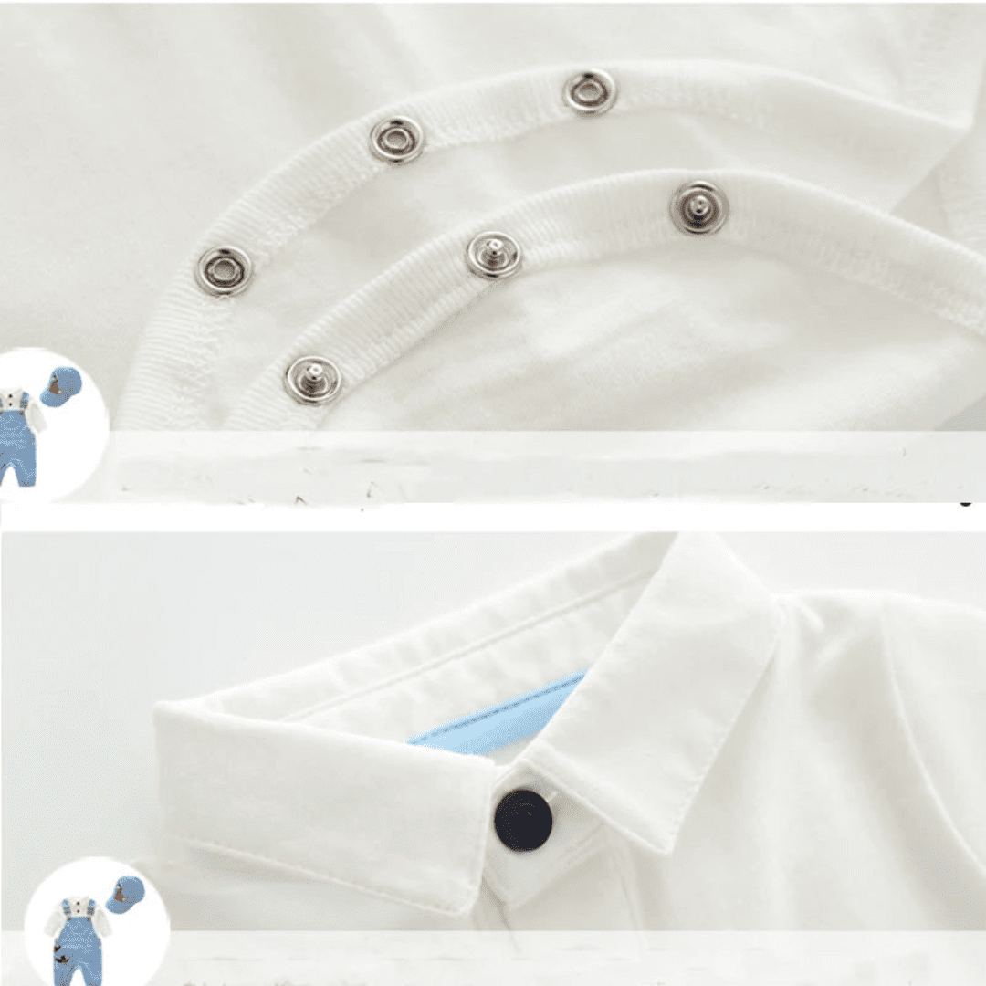 Macacão Casual Azul Celeste 3 Peças