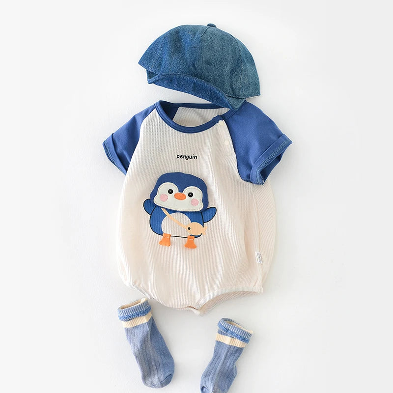 Body Infantil Unissex Pinguim - Conforto e Estilo Verão