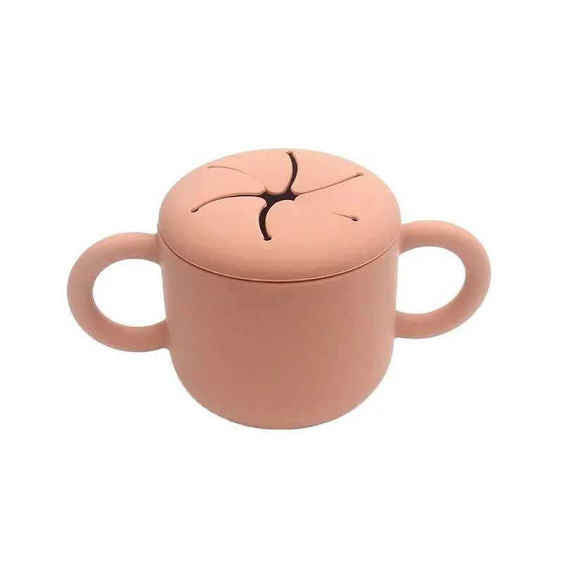 Copo de Silicone Infantil com Alças - Aprendizado Seguro