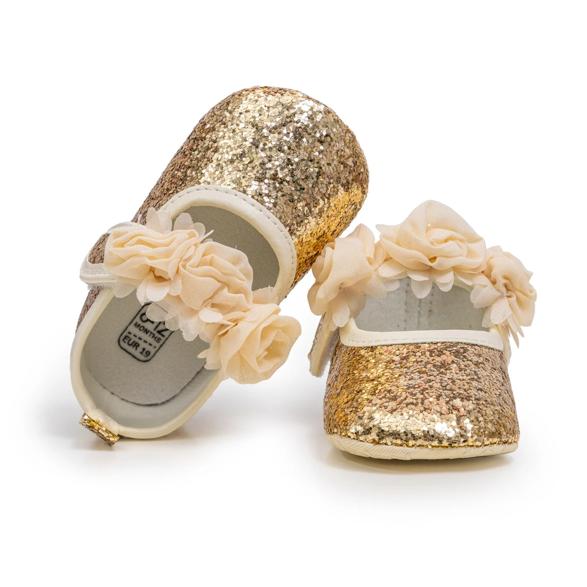 Sapatos de Festa para Bebês com Renda Floral