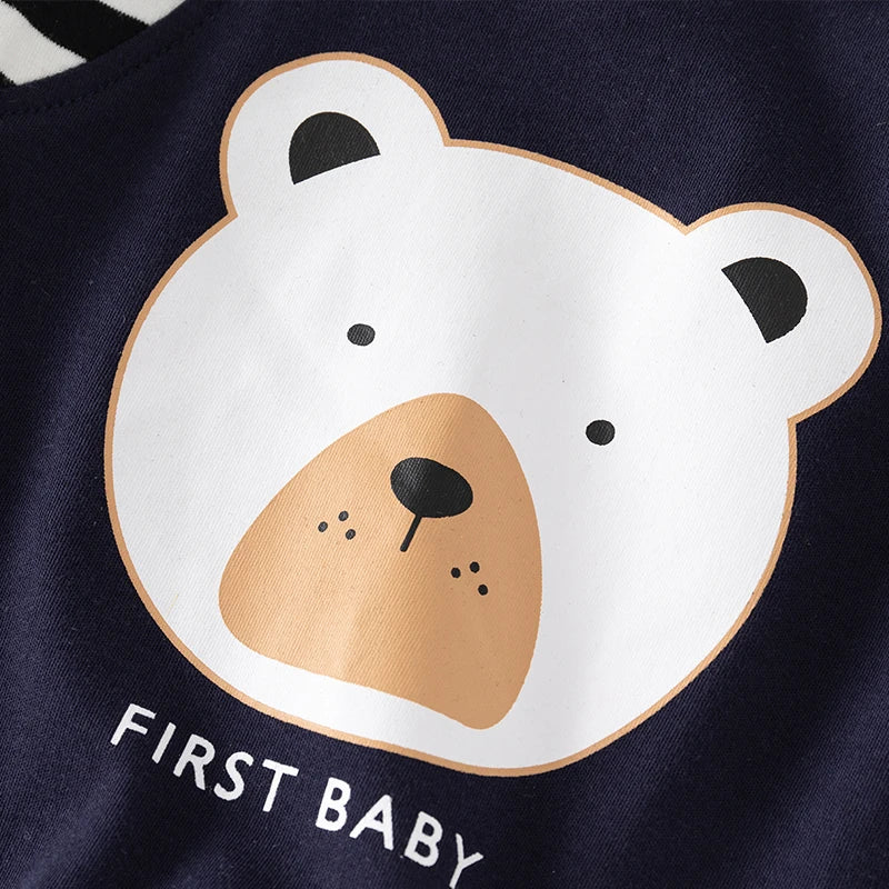 Macacão Listrado de Algodão para Bebê - Verão Fofo