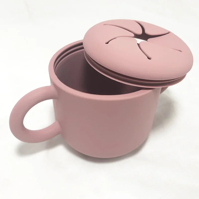 Copo de Silicone Infantil com Alças - Aprendizado Seguro