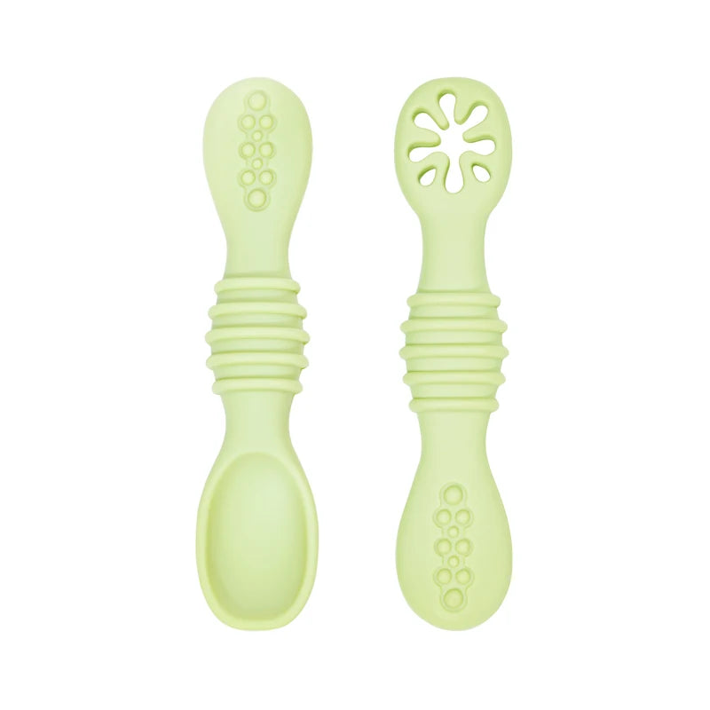 Conjunto de Colheres de Silicone para Bebês
