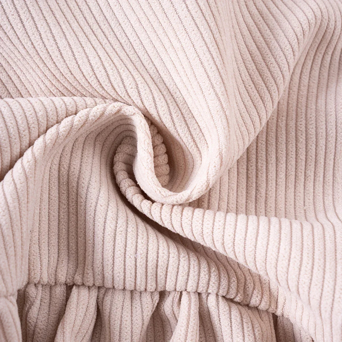 Vestido Infantil de Veludo com Flores - Primavera e Outono