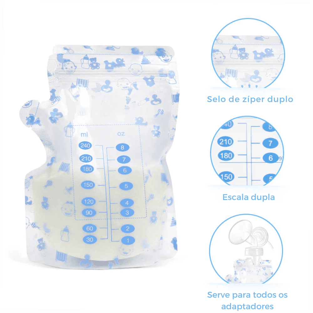 Saquinho para Armazenar Leite Materno - Loja Pitiquinho