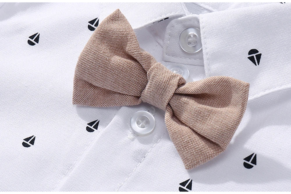 Recém-nascido Bebê Menino Vestuário Terno, Bonito Romper Bow Set, Aniversário Festival Presente, Macacão Chapéu, Criança Meninos, Vestido De Roupa De Casamento, Quente