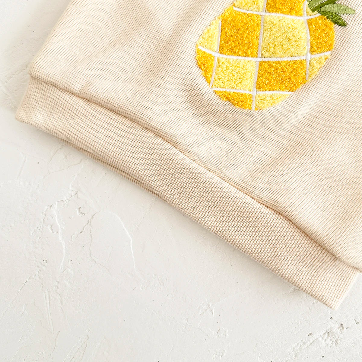 3 pçs roupas infantis menino outono conjunto de roupa do bebê gir terno frutas bordado topos + calças algodão puro listrado macio + faixa de cabelo do bebê