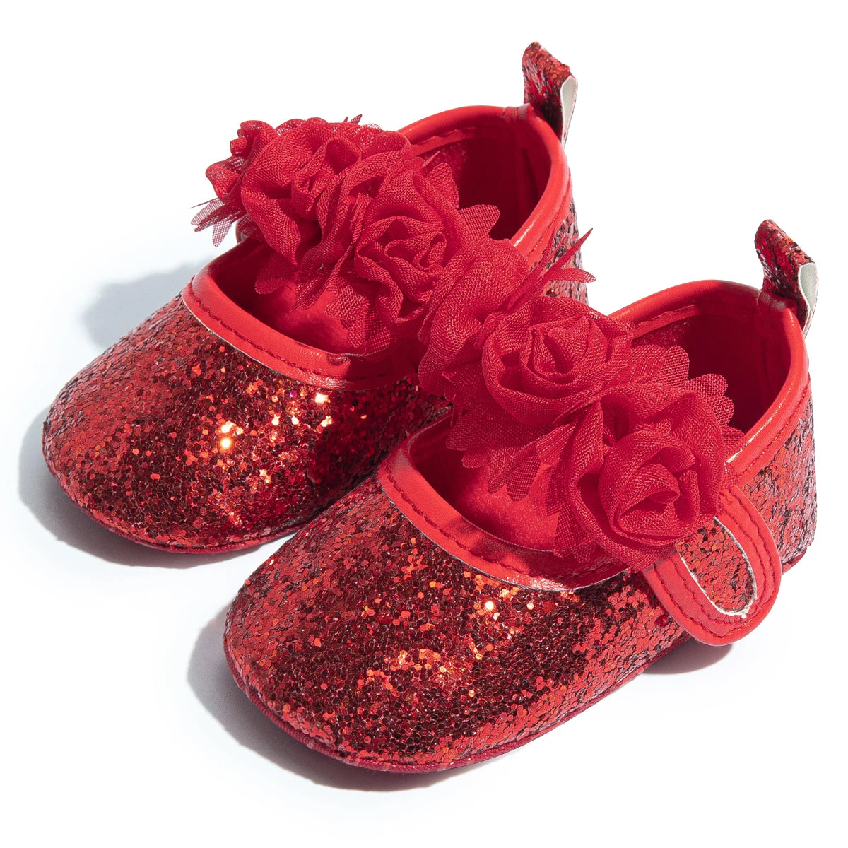 Sapatos de Festa para Bebês com Renda Floral