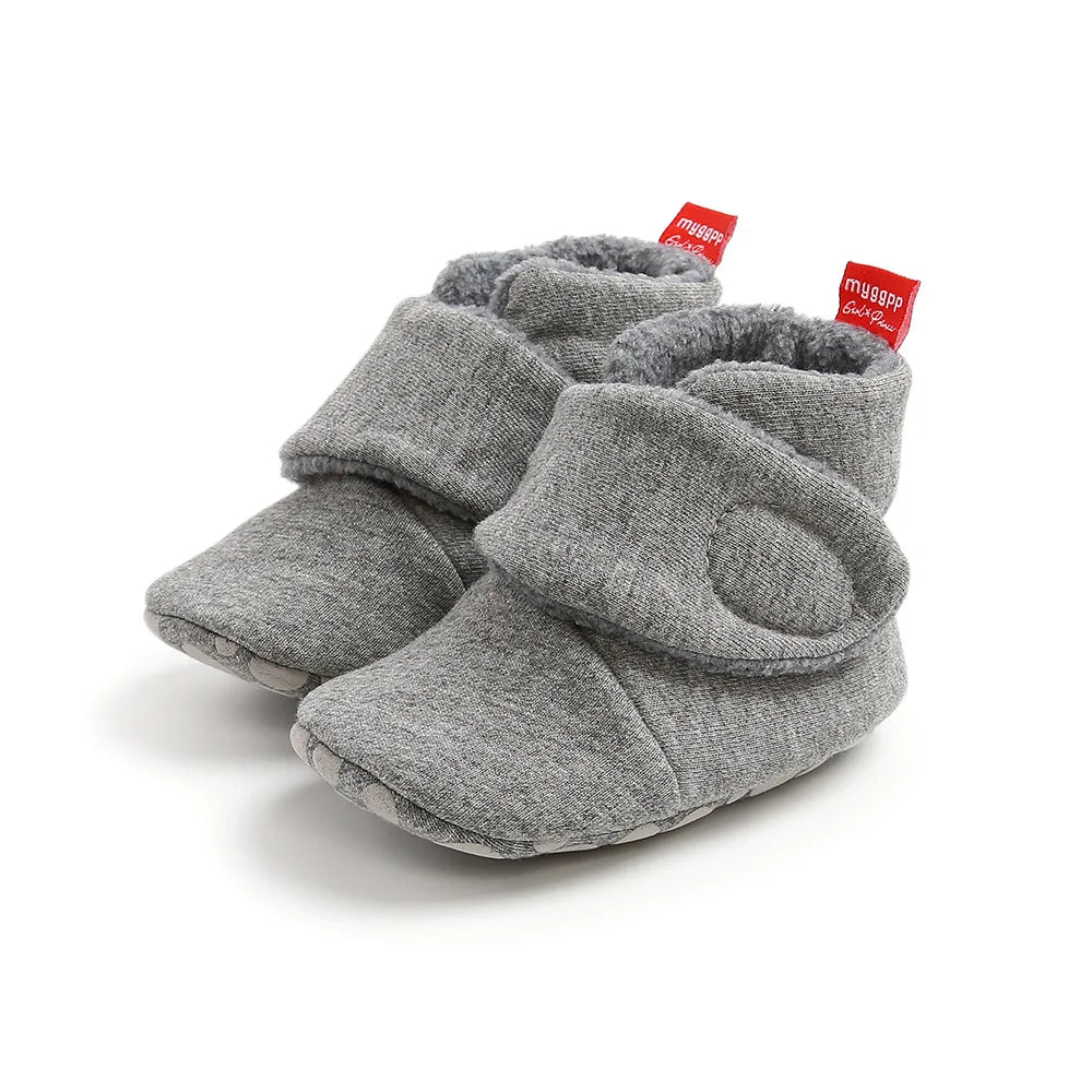 Botas Antiderrapantes de Algodão para Bebês