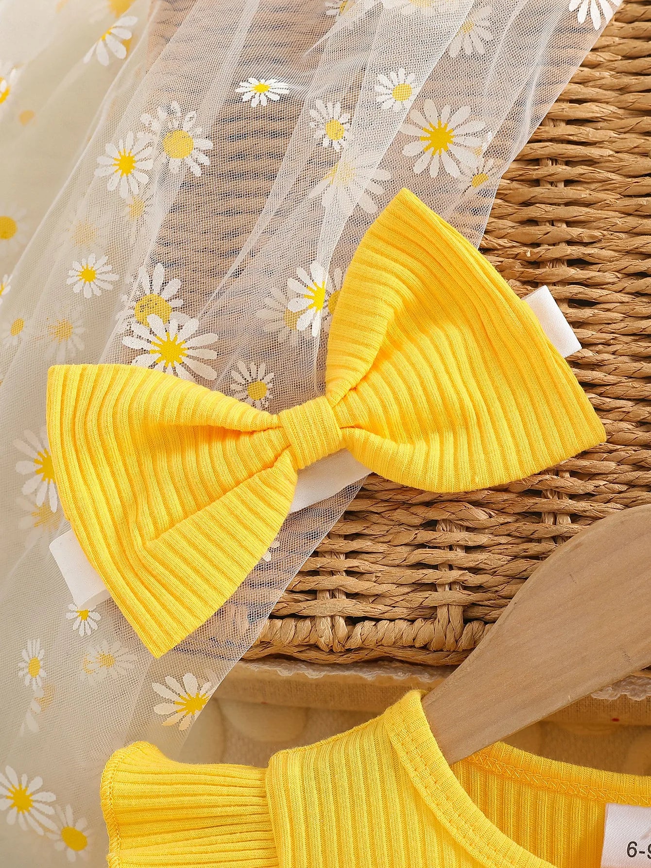 Mangas voadoras bebê meninas vestido de verão bebê menina borboleta nó emenda malha flor impresso princesa moda menina vestido