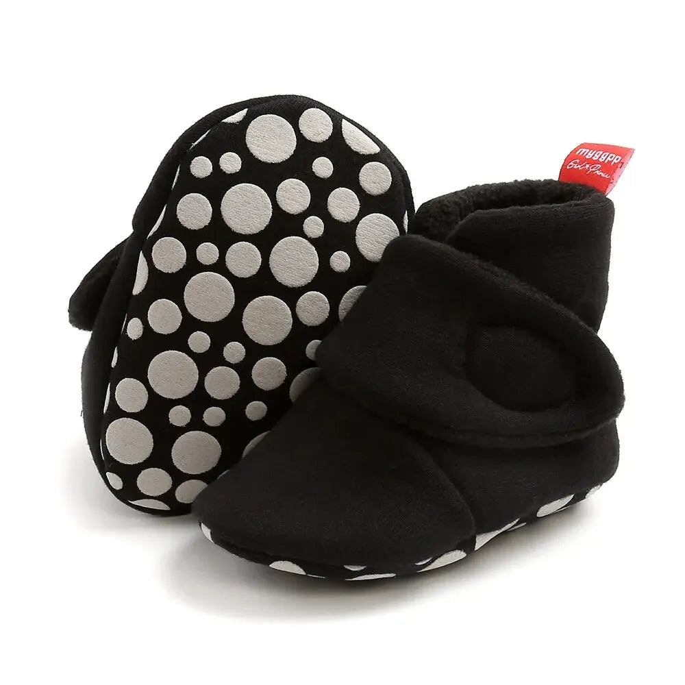 Botas Antiderrapantes de Algodão para Bebês