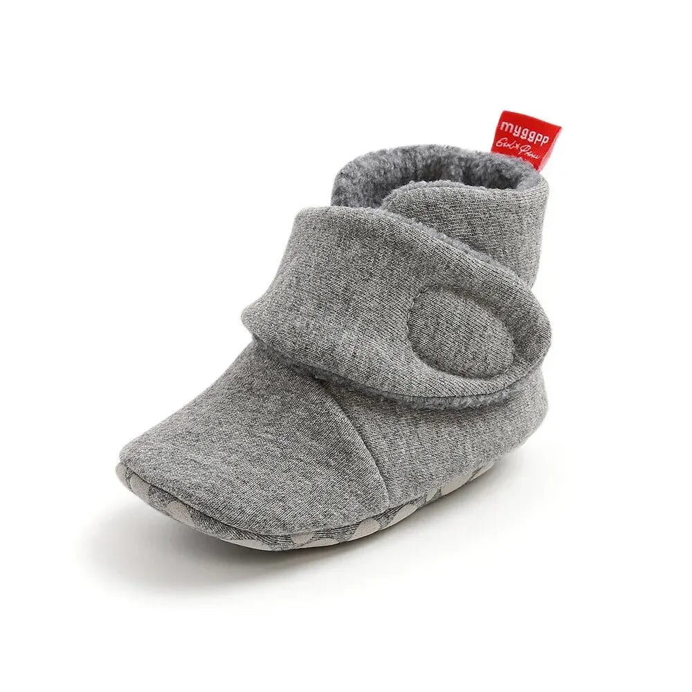 Botas Antiderrapantes de Algodão para Bebês
