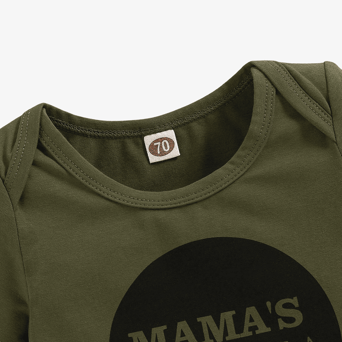 Conjunto Infantil Camuflado 3 Peças: Body, Calça e Gorro