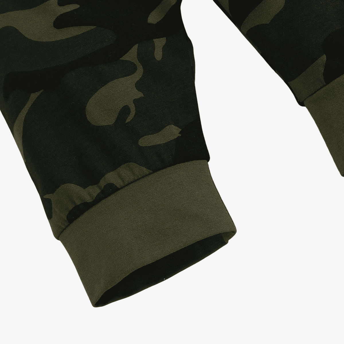 Conjunto Infantil Camuflado 3 Peças: Body, Calça e Gorro