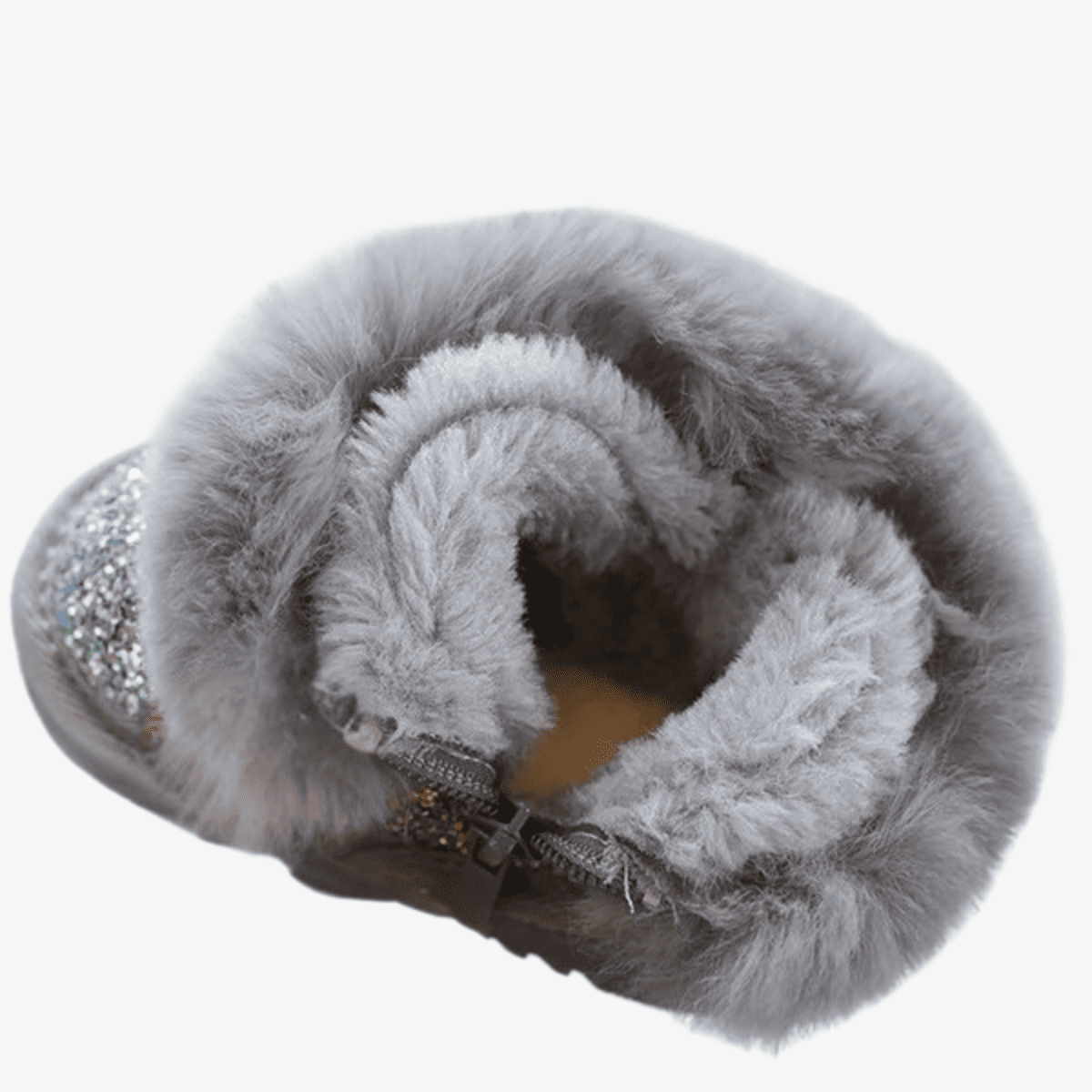 Botas de neve de inverno para bebês meninas moda bling lantejoulas botas quentes infantis de pelúcia sapatos macios para crianças pequenas