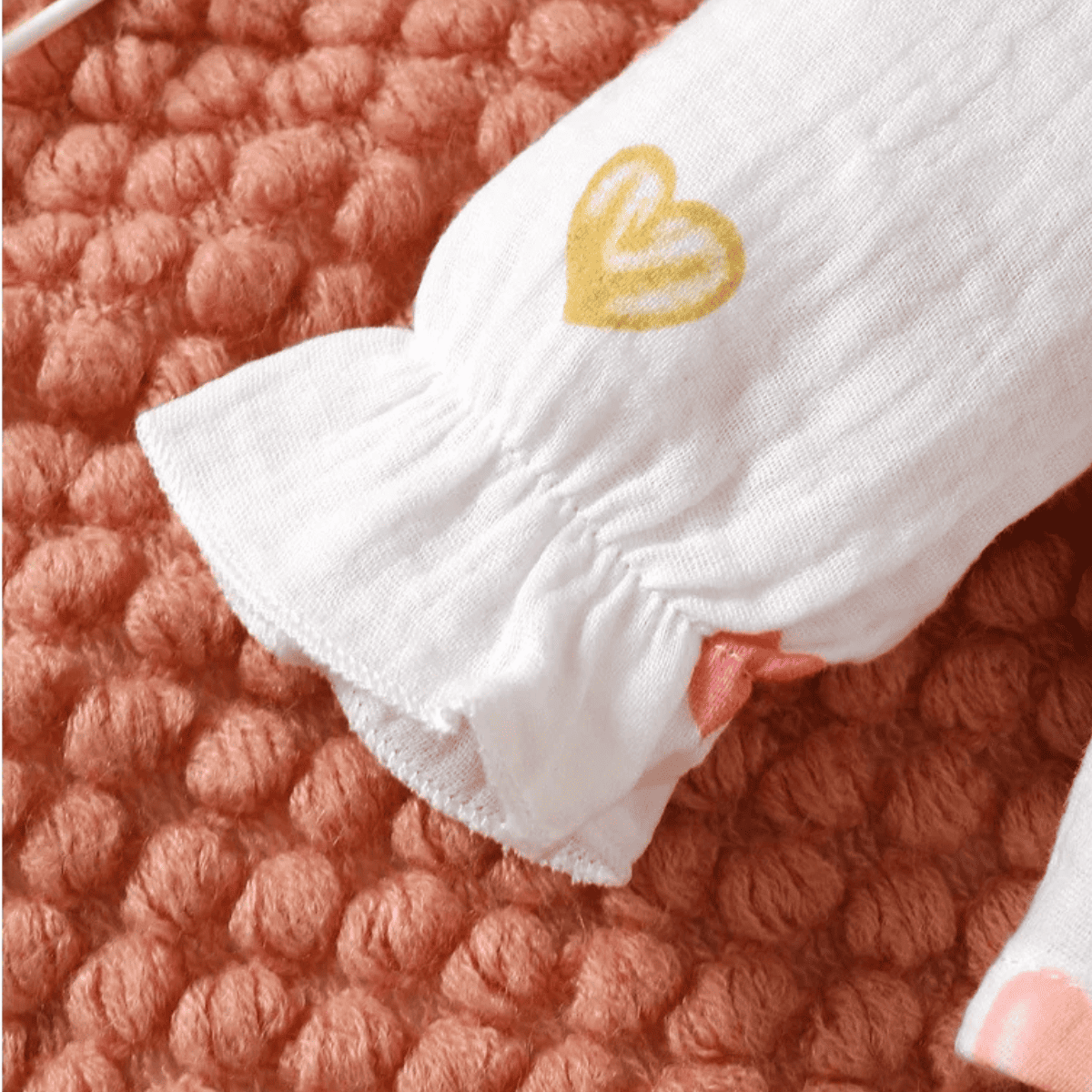 Conjunto Infantil Corações - 3 Peças