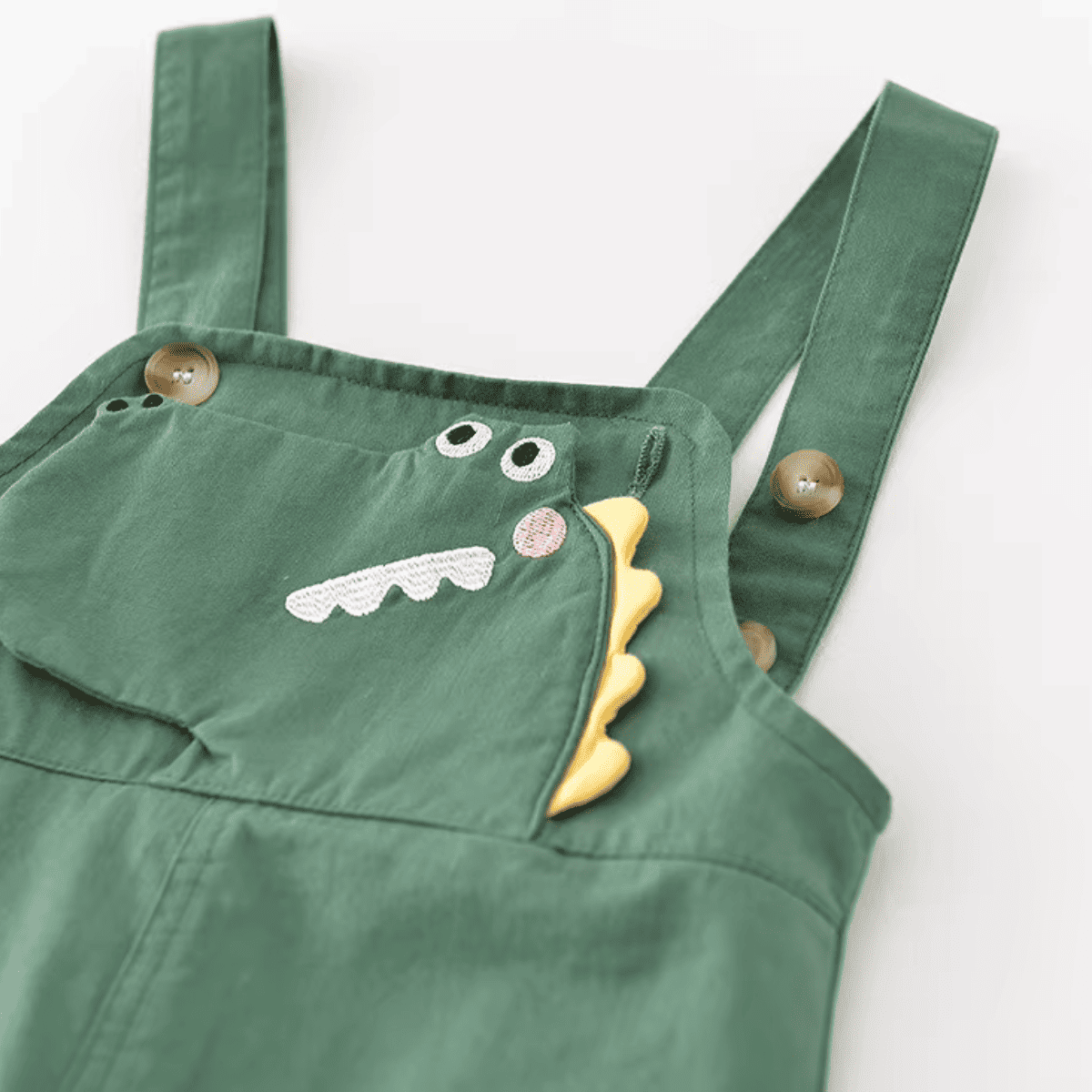 Conjunto Infantil Dinossauro - Camiseta e Jardineira 2 Peças